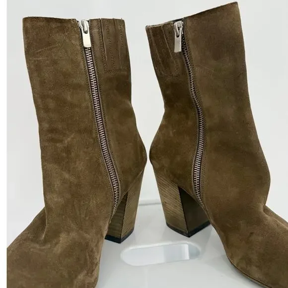 Officine Creative Sevre Taupe Brown Ankle Boots Sz 10 / 40